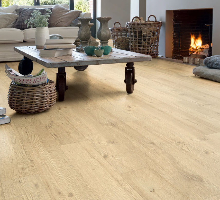 Suelo laminado Quick-Step roble